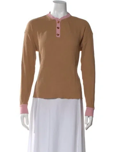 Pre-owned Donni Crew Neck Sweater In Neutral