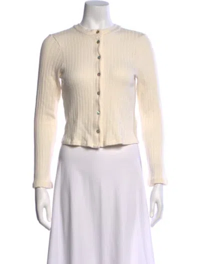 Pre-owned Donni Crew Neck Sweater In Neutrals