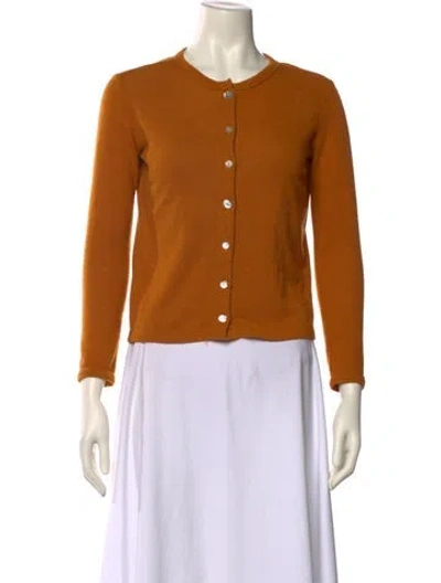 Pre-owned Donni Crew Neck Sweater In Orange