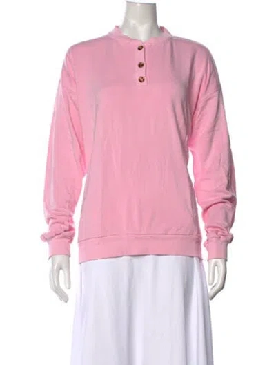 Pre-owned Donni Crew Neck Sweater In Pink