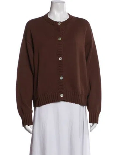 Pre-owned Donni Crew Neck Sweater W/ Tags In Brown