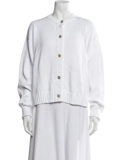 Pre-owned Donni Crew Neck Sweater In White