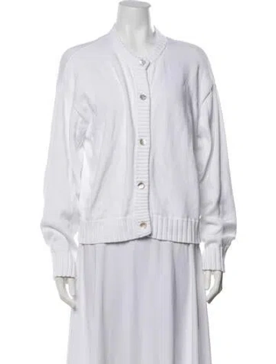 Pre-owned Donni Crew Neck Sweater In White