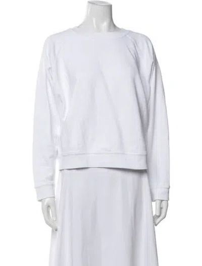 Pre-owned Donni Crew Neck Sweater In White