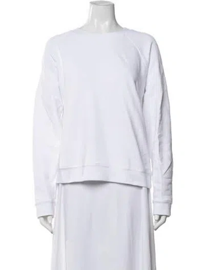 Pre-owned Donni Crew Neck Sweater In White