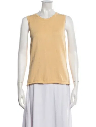 Pre-owned Donni Crew Neck Sweater In Yellow