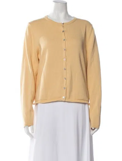 Pre-owned Donni Crew Neck Sweater In Yellow