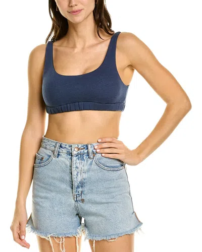 Donni . Fleece Sporty Bra In Blue