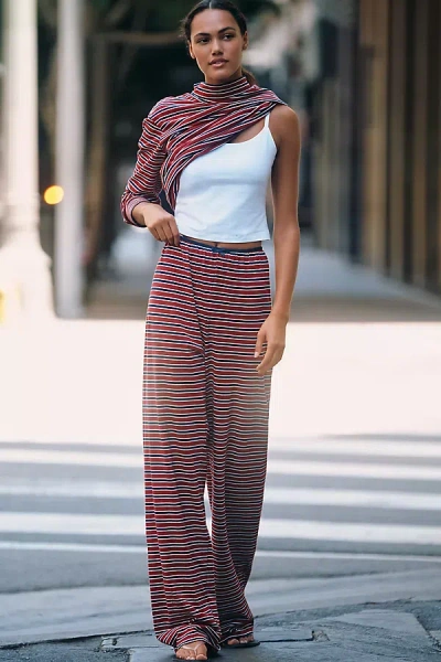 Donni Jersey Pants In Red