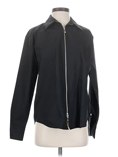 Pre-owned Donni Long Sleeve Top Black Mock Neckline Tops