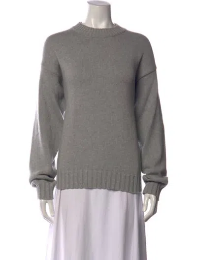 Pre-owned Donni Mock Neck Sweater In Grey
