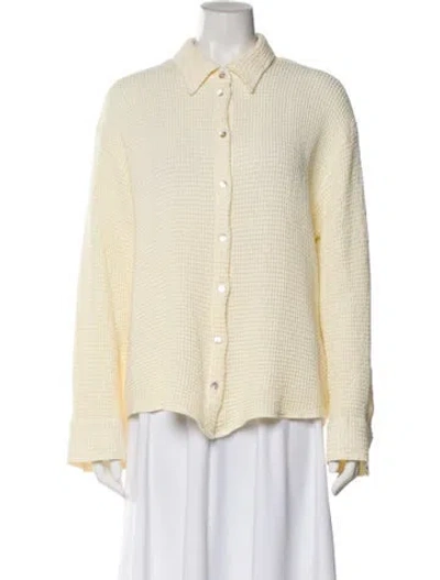 Pre-owned Donni Mock Neck Sweater In Neutral