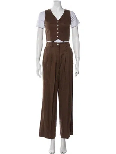 Pre-owned Donni Pant Set In Brown