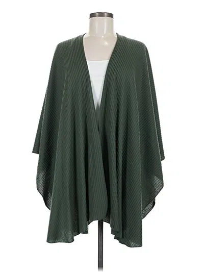 Pre-owned Donni Poncho In Green