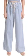 Donni Pop Pants Navy Stripe In Navy Stripe
