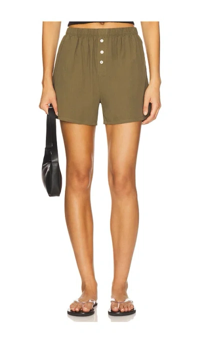 Donni Sandwash Boxer Short In Green