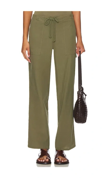 Donni Sandwash Painter Pant In Olive