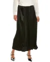 Donni . Silky Simple Slip Skirt In Black