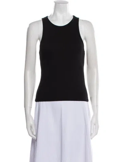 Pre-owned Donni Scoop Neck Sleeveless Top W/ Tags In Black