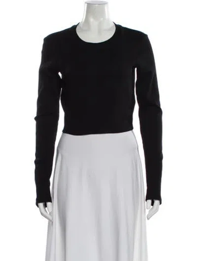 Pre-owned Donni Scoop Neck Sweater In Black