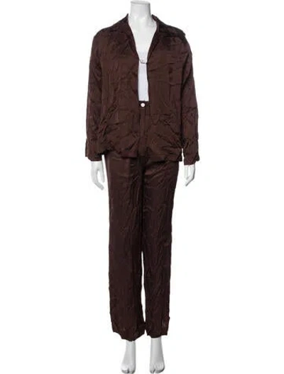 Pre-owned Donni Set In Brown