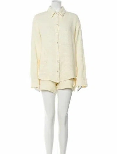 Pre-owned Donni Short Set In Neutral