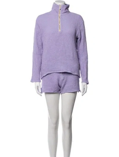 Pre-owned Donni Short Set In Purple