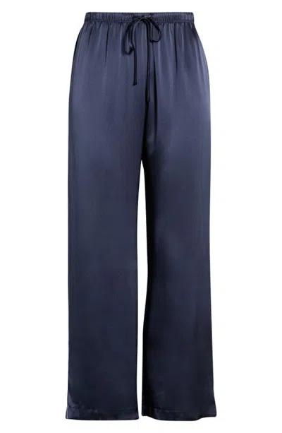 Donni . Silk Stripe Crop Pants In Blue