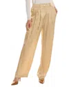 DONNI SILKY PLEATED TROUSER
