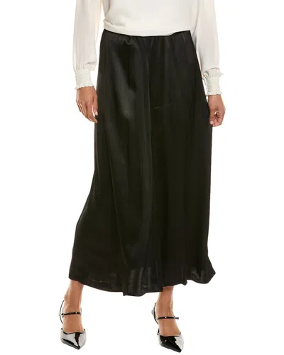 Donni . Silky Simple Slip Skirt In Green