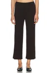 Donni The Baby Rib Scallop Pant In Black
