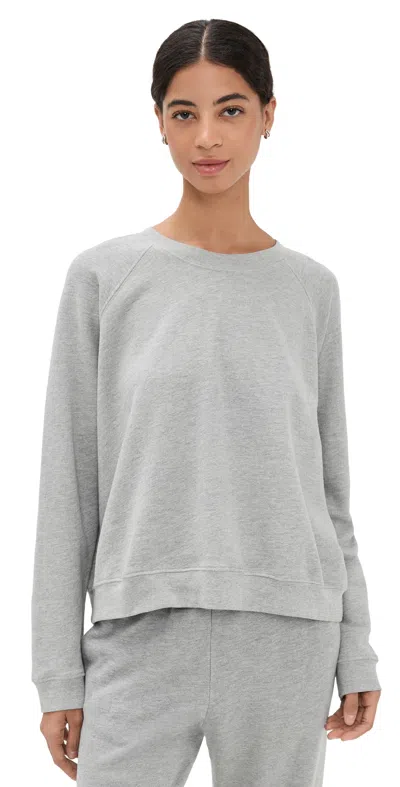 Donni The Eco-terry Crewneck Heather Grey In Gray