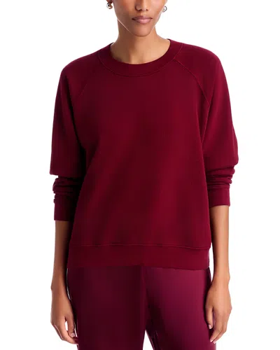 Donni The Eco Terry Crewneck In Red