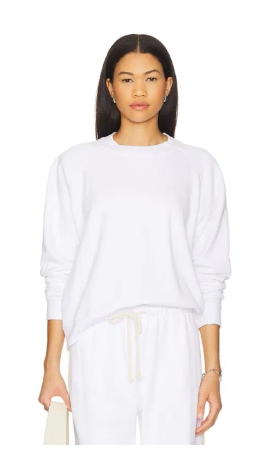 Donni The Eco-terry Crewneck In White