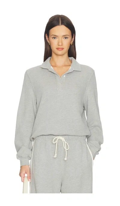 Donni The Eco-terry Polo Sweatshirt In Multi