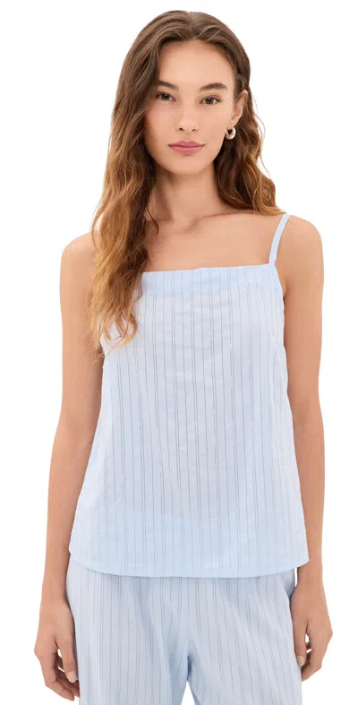 Donni The Eyelet Pop Shell Camisole Cloud