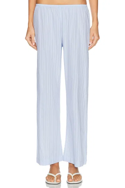 Donni The Eyelet Pop Simple Crop Pant In Cloud