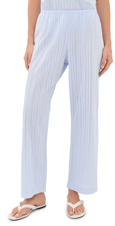 Donni The Eyelet Pop Simple Crop Pants Cloud