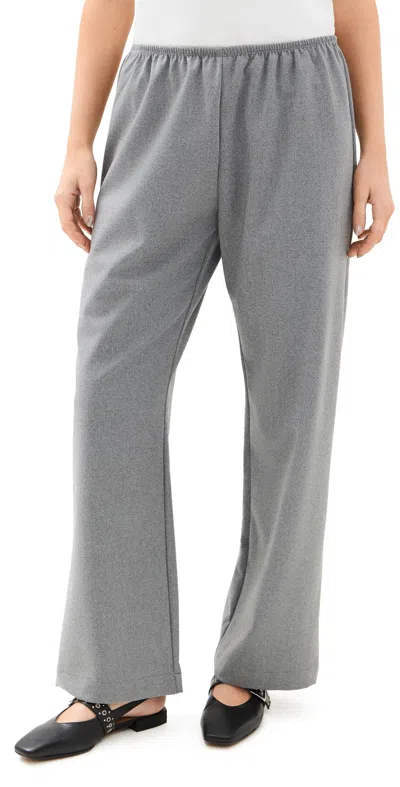 Donni The Flannel Simple Pants Heather Grey
