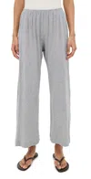 Donni The Jersey Simple Crop Pants Heather Grey In Heather Grey