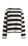 Donni . The Jersey Striped Cotton Top In Multi