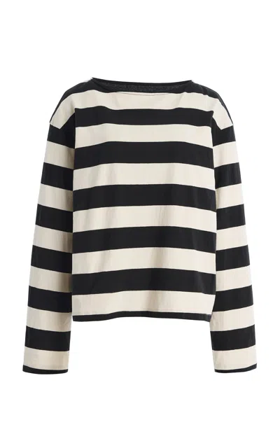Donni . The Jersey Striped Cotton Top In Multi