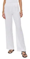 Donni The Linen Simple Pants Powder In Powder