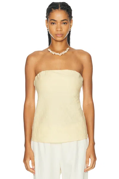 Donni The Linen Tube Top In Neutral