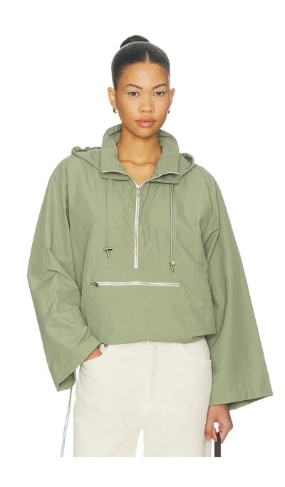 Donni The Nylon Anorak In Green