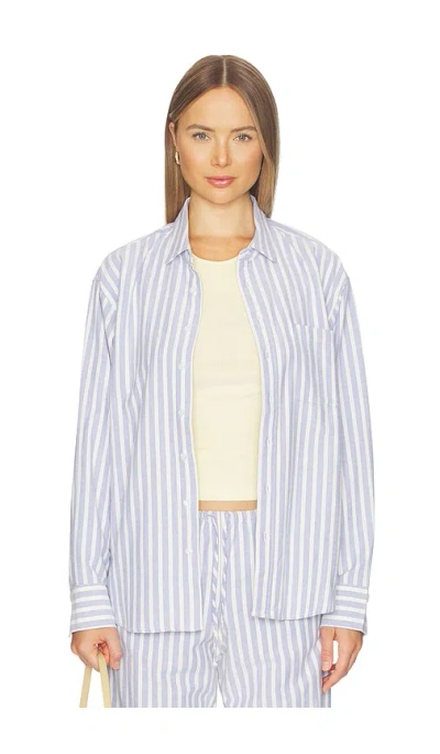 Donni The Oxford Shirt In Blue