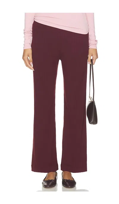 Donni The Pointelle Simple Crop Pant In Multi