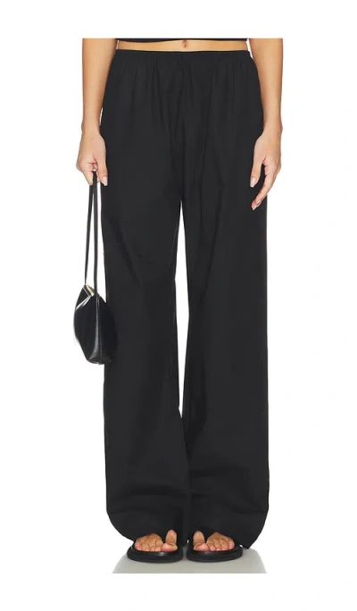 Donni The Pop Simple Pant In Black