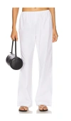Donni The Pop Simple Pant In White