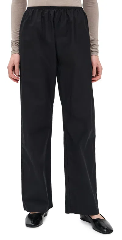 Donni The Pop Simple Pants Jet In Black